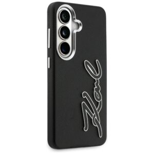 Dėklas Karl Lagerfeld Grained Signature Metal Resin Logo Samsung Galaxy S26 juodos spalvos - Image 4