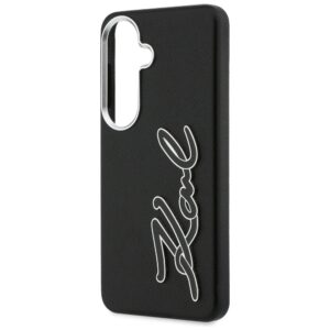 Dėklas Karl Lagerfeld Grained Signature Metal Resin Logo Samsung Galaxy S26 juodos spalvos - Image 6