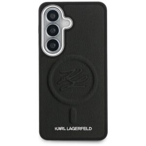 Dėklas Karl Lagerfeld Embossed Ring Initials MagSafe Samsung Galaxy S26 Plus juodos spalvos - Image 3
