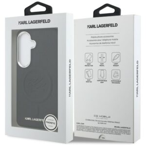 Dėklas Karl Lagerfeld Embossed Ring Initials MagSafe Samsung Galaxy S26 Plus juodos spalvos - Image 8