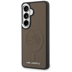 Dėklas Karl Lagerfeld Embossed Ring Initials MagSafe Samsung Galaxy S26 rudos spalvos - Image 2