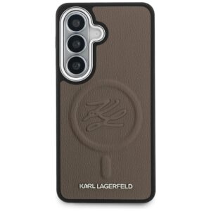 Dėklas Karl Lagerfeld Embossed Ring Initials MagSafe Samsung Galaxy S26 rudos spalvos - Image 3