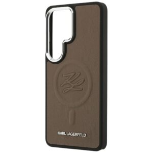 Dėklas Karl Lagerfeld Embossed Ring Initials MagSafe Samsung Galaxy S26 Ultra rudos spalvos - Image 6