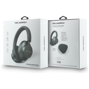 Ausinės Karl Lagerfeld Saffiano Elongated Bluetooth ANC pilkos spalvos - Image 6