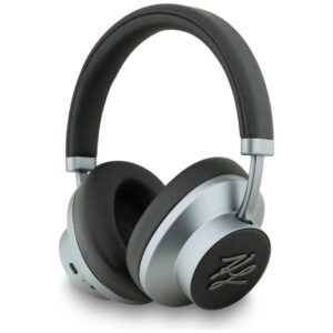 Ausinės Karl Lagerfeld Grained Initials Bluetooth ANC juodos spalvos