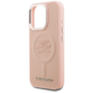 Dėklas Karl Lagerfeld Initial & Metal Logo MagSafe Apple iPhone 16 Pro Max rožinės spalvos - Image 6