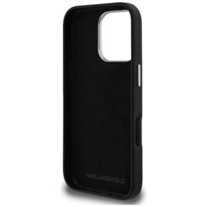 Dėklas Karl Lagerfeld FW Grained Signature Logo Apple iPhone 16 Pro juodos spalvos - Image 7
