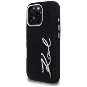 Dėklas Karl Lagerfeld FW Jeans Signature Logo Apple iPhone 16 Pro Max juodos spalvos - Image 2