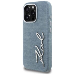 Dėklas Karl Lagerfeld FW Jeans Signature Logo Apple iPhone 16 Pro Max blue - Image 2