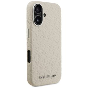 Karl Lagerfeld FW Stamped Karl MagSafe dėklas Apple iPhone 16 beige - Image 4