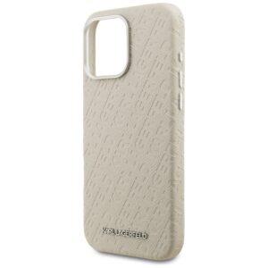 Karl Lagerfeld FW Stamped Karl MagSafe dėklas Apple iPhone 16 Pro Beige - Image 6