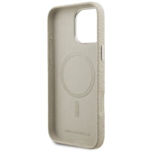 Karl Lagerfeld FW Stamped Karl MagSafe dėklas Apple iPhone 16 Pro Max Beige - Image 7