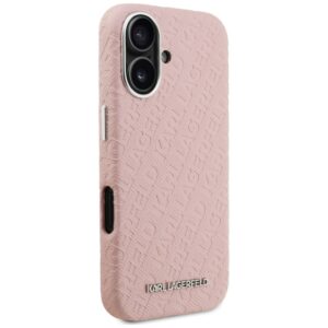 Karl Lagerfeld FW Stamped Karl MagSafe dėklas Apple iPhone 16 rožinės spalvos - Image 4