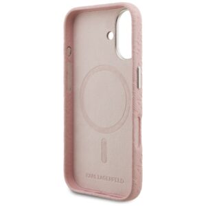 Karl Lagerfeld FW Stamped Karl MagSafe dėklas Apple iPhone 16 rožinės spalvos - Image 7