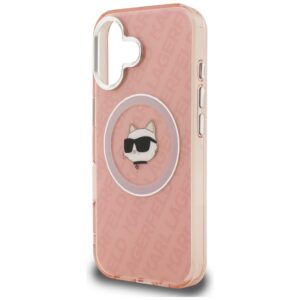 Dėklas Karl Lagerfeld IML Choupette Head Logo MagSafe Apple iPhone 16 rožinės spalvos - Image 6