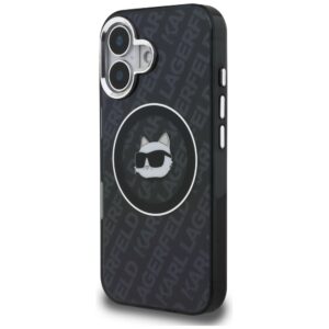 Dėklas Karl Lagerfeld IML Choupette Head Logo MagSafe Apple iPhone 16 juodos spalvos - Image 2