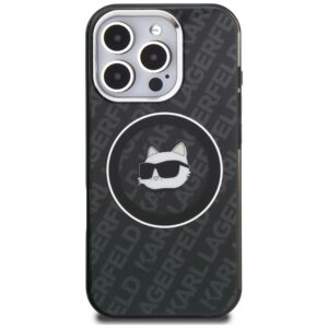 Dėklas Karl Lagerfeld IML Choupette Head Logo MagSafe Apple iPhone 16 Pro juodos spalvos - Image 3