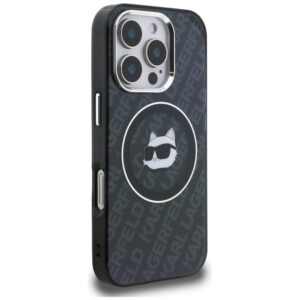 Dėklas Karl Lagerfeld IML Choupette Head Logo MagSafe Apple iPhone 16 Pro juodos spalvos - Image 4