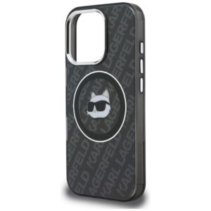 Dėklas Karl Lagerfeld IML Choupette Head Logo MagSafe Apple iPhone 16 Pro Max juodos spalvos - Image 6