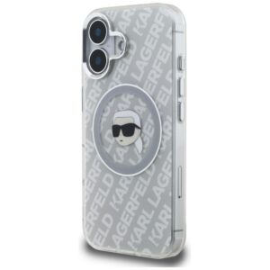 Dėklas Karl Lagerfeld IML Karl Head Logo MagSafe Apple iPhone 16 pilkos spalvos - Image 2
