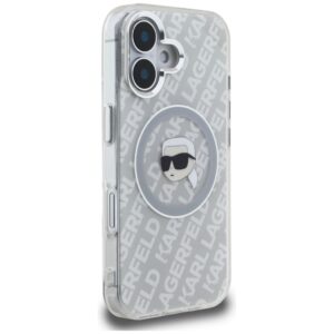 Dėklas Karl Lagerfeld IML Karl Head Logo MagSafe Apple iPhone 16 pilkos spalvos - Image 4