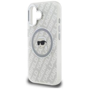 Dėklas Karl Lagerfeld IML Karl Head Logo MagSafe Apple iPhone 16 pilkos spalvos - Image 6