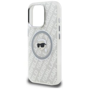 Dėklas Karl Lagerfeld IML Karl Head Logo MagSafe Apple iPhone 16 Pro pilkos spalvos - Image 6