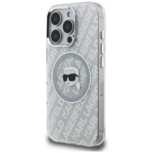 Dėklas Karl Lagerfeld IML Karl Head Logo MagSafe Apple iPhone 16 Pro pilkos spalvos - Image 2