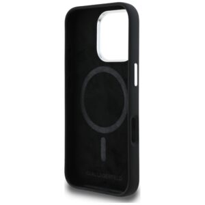 Dėklas Karl Lagerfeld Silicone Heart Sign Logo MagSafe Apple iPhone 16 Pro juodos spalvos - Image 7