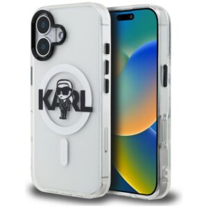Karl Lagerfeld IML Karl Sketch Logo MagSafe dėklas Apple iPhone 16 skaidrus - Image 1