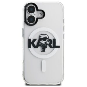 Karl Lagerfeld IML Karl Sketch Logo MagSafe dėklas Apple iPhone 16 skaidrus - Image 3