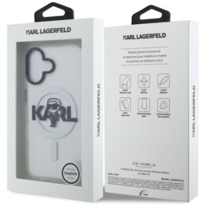 Karl Lagerfeld IML Karl Sketch Logo MagSafe dėklas Apple iPhone 16 skaidrus - Image 8