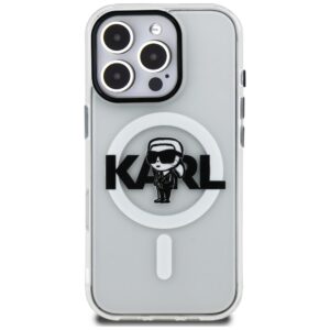 Karl Lagerfeld IML Karl Sketch Logo MagSafe dėklas Apple iPhone 16 Pro skaidrus - Image 3