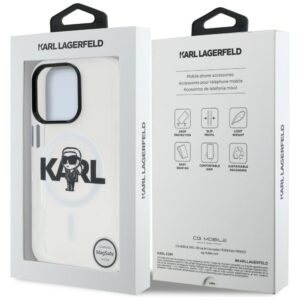 Karl Lagerfeld IML Karl Sketch Logo MagSafe dėklas Apple iPhone 16 Pro skaidrus - Image 8