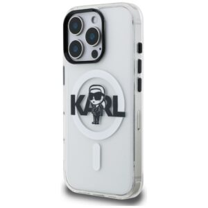 Karl Lagerfeld IML Karl Sketch Logo MagSafe dėklas Apple iPhone 16 Pro Max skaidrus - Image 2