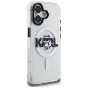 Dėklas Karl Lagerfeld IML Choupette Sketch Logo MagSafe Apple iPhone 16 skaidrus - Image 4