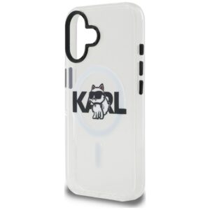 Dėklas Karl Lagerfeld IML Choupette Sketch Logo MagSafe Apple iPhone 16 skaidrus - Image 6