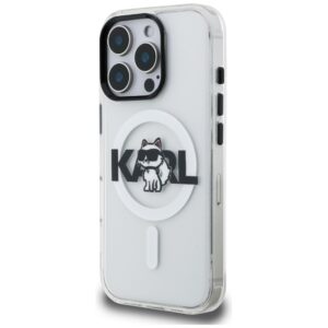 Dėklas Karl Lagerfeld IML Choupette Sketch Logo MagSafe Apple iPhone 16 Pro skaidrus - Image 2