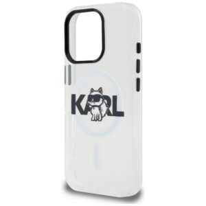 Dėklas Karl Lagerfeld IML Choupette Sketch Logo MagSafe Apple iPhone 16 Pro skaidrus - Image 6