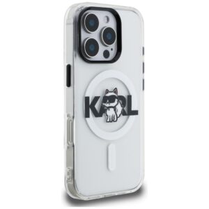 Dėklas Karl Lagerfeld IML Choupette Sketch Logo MagSafe Apple iPhone 16 Pro Max skaidrus - Image 4