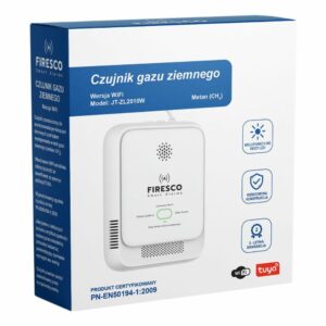 Firesco JT-ZL2010W Wi-Fi Tuya Smart Life Natural Gas (Methane) Sensor - Image 5