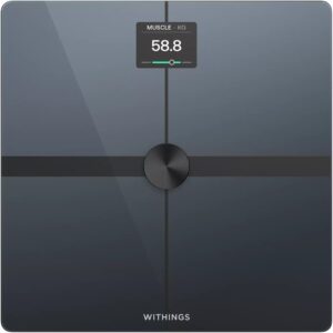 Withings Body Smart Kvadratas Juoda Elektroninės vonios svarstyklės