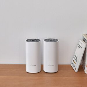TP-Link Deco E4 (2-pack) Dviguba juosta (2,4 GHz / 5 GHz) Wi-Fi 5 (802.11ac) Balta, Pilka Vidinis - Image 3