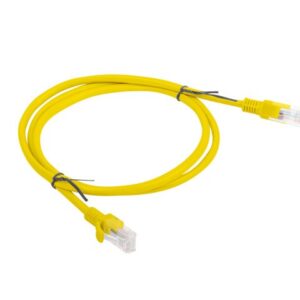 Lanberg Patchcord RJ45, Kat. 5e, UTP, 1 m, geltonos spalvos