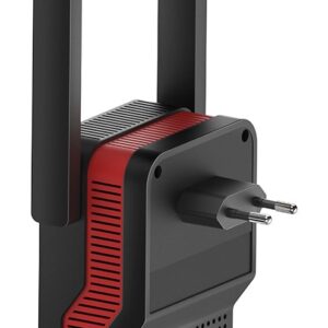 Cudy RE3000 tinklo stiprintuvas Tinklo kartotuvas Juoda, Raudona 10, 100, 1000 Mbit/ai - Image 3