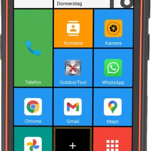 Olympia TREK 14 cm (5.5") Dviguba SIM jungtis Android 10 4G C tipo USB 3 GB 32 GB 5000 mAh Juoda, Oranžinė