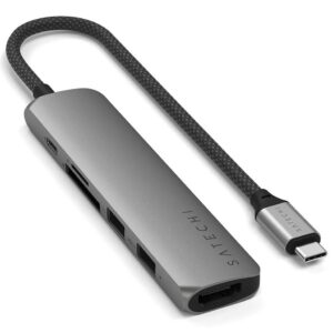 Satechi ST-P6SM sąsajos šakotuvas C tipo USB 10000 Mbit/ai Pilka
