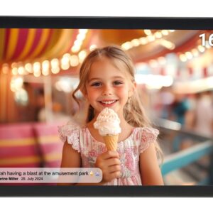 Denver PFF-3260 skaitmeninis nuotraukų rėmelis Juoda 81,3 cm (32") Lietimui jautrus ekranas „Wi-Fi“