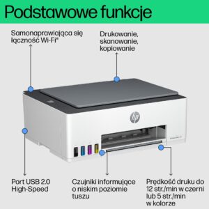 HP Smart Tank Wireless All-in-One Color Spausdintuvas, Copier, Scanner - Image 2
