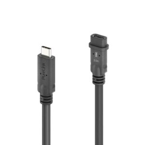 PureLink PI6630-030 USB kabelis USB4 Gen 2x2 3 m USB C 20 Gbit/s 100 W Juoda - Image 2